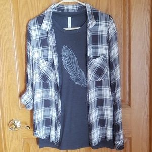 Soft Flannel with tee